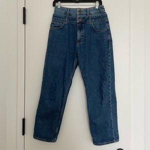 Sandro T38 Women’s Double Waisted Denim Jeans